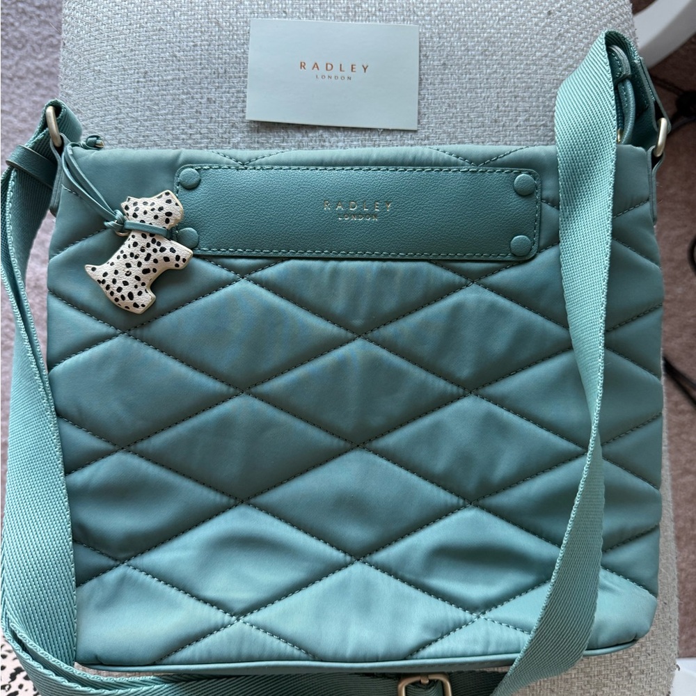 Radley London Quilted Blue Crossbody Bag new without tags